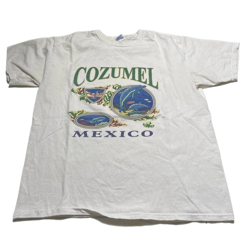 COPY - Y2K Cozumel Mexico tourism shirt size Large